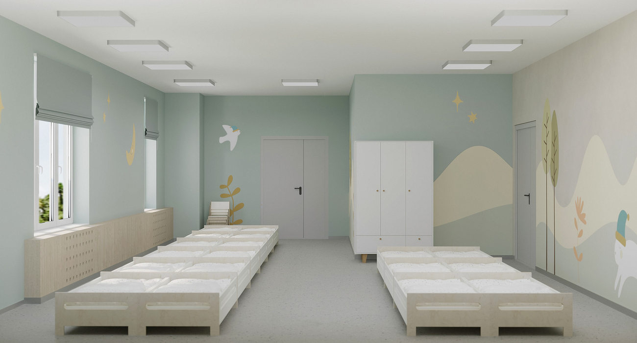 Дизайн спальни в детском саду Дизайн спальни в детском саду